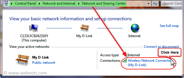 Active Network in Network Sharing Center