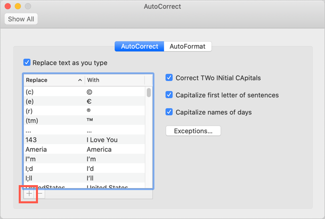 Add Emoji AutoCorrect in Mac