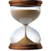 Apple Hourglass with Flowing Sand Emoji