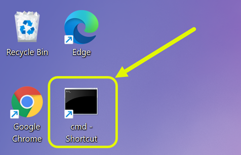 CMD Shortcut in Desktop