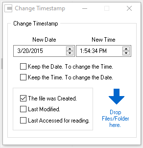 Change Timestamp UI