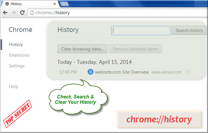 Chrome History Command