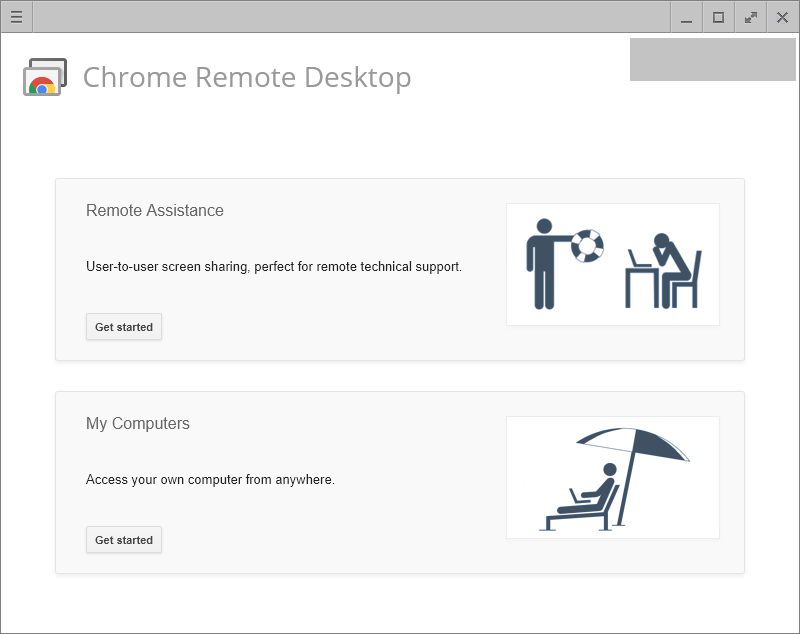 Chrome Remote Desktop Getting Started