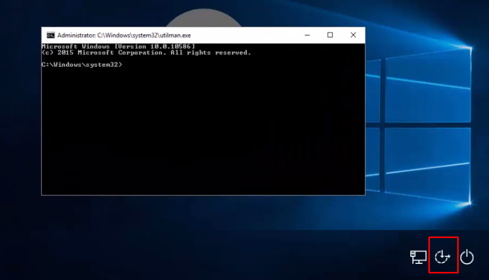 Command Prompt from Ease of Access