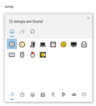 Computer Emoji Symbols