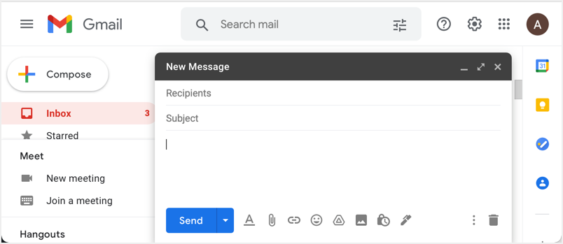 Create New Email in Gmail