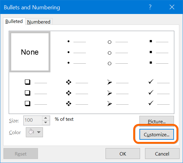Customize Bullets in PowerPoint