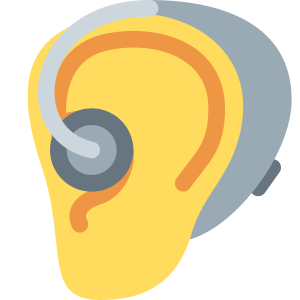 Ear With Hearing Aid Emoji