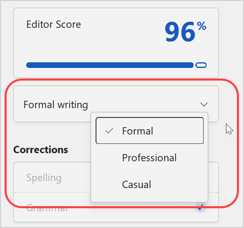 Editor Score and Writing Style