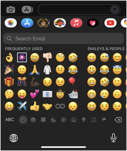 Emoji in iPhone