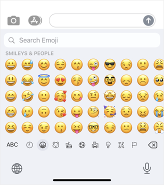 Emoji in iPhone