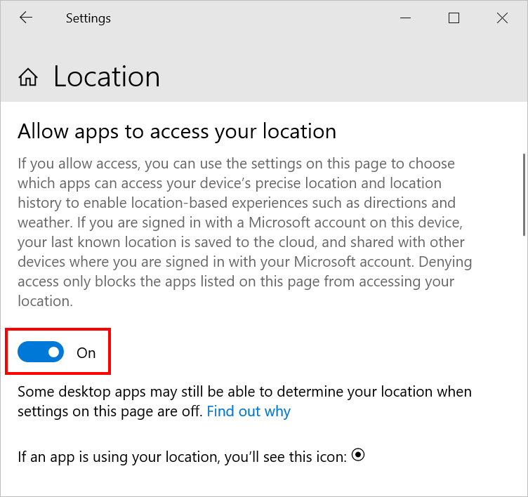 Enable Location Sharing