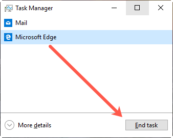 End Task in Windows Task Manager