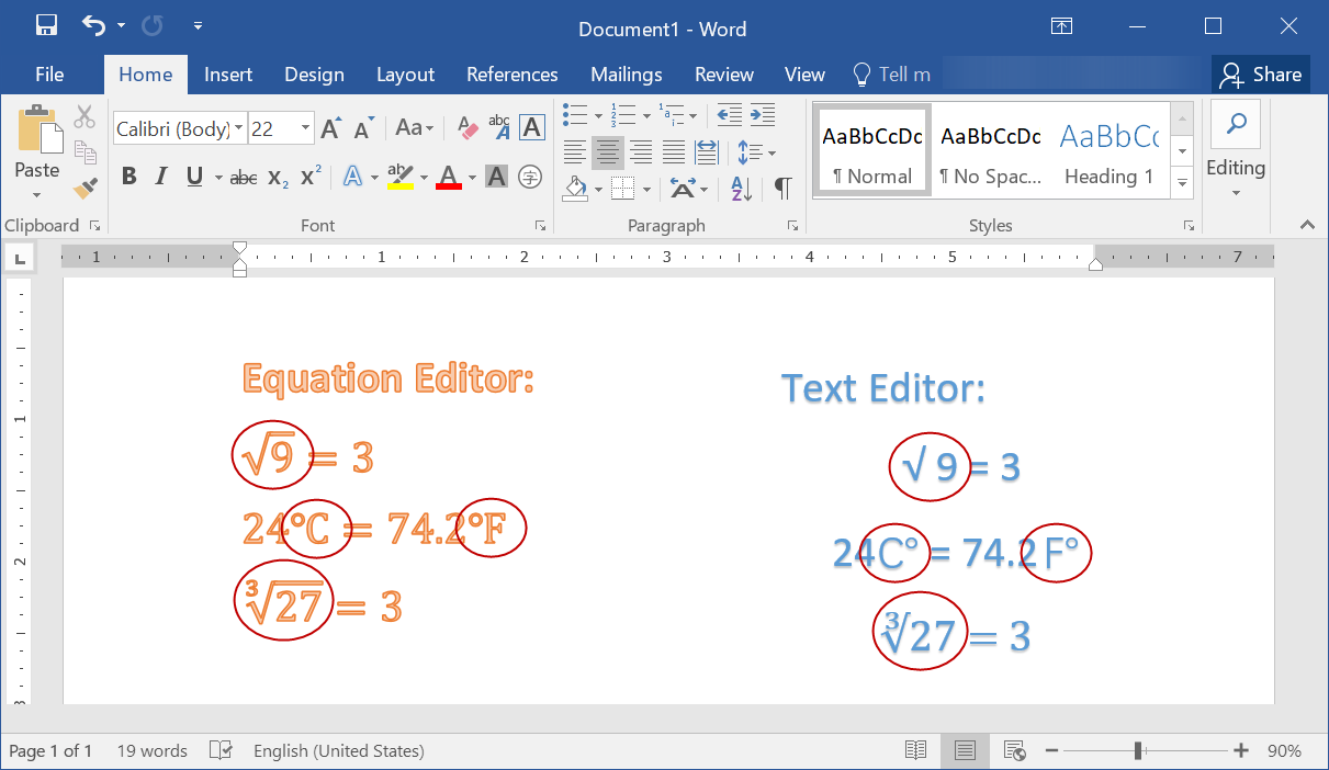 Equation and Text Editor