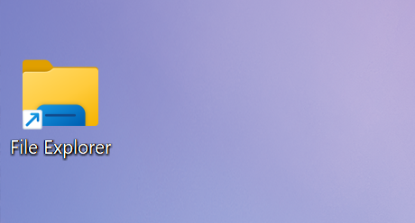File Explorer Shortcut in Desktop