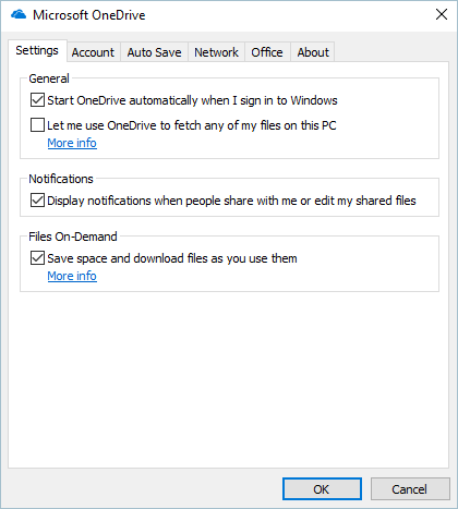 File On-Demand Check In One Drive