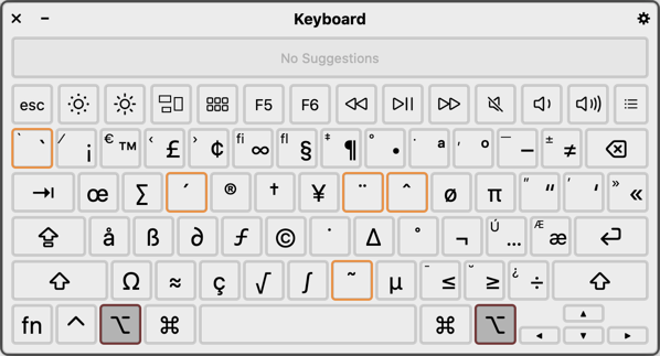 Find Option Key Shortcuts with Keyboard Viewer