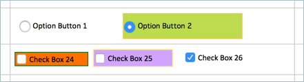 Formatting Checkboxes and Radio Buttons in Excel