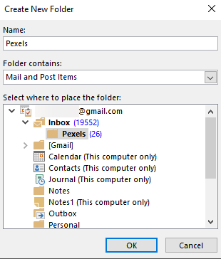 Giving Name To A Folder