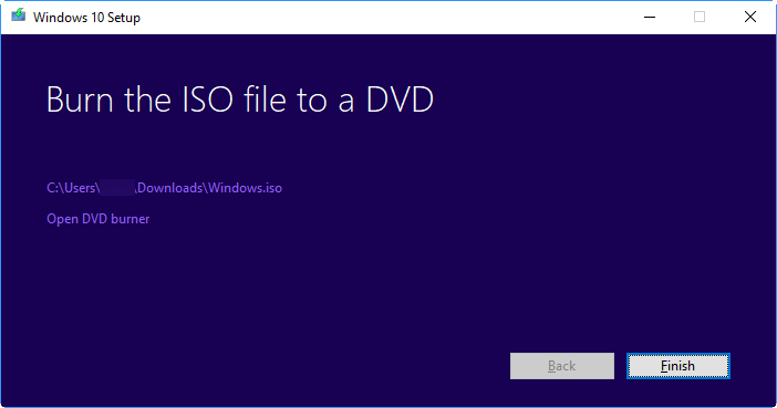 ISO File Successfully Created