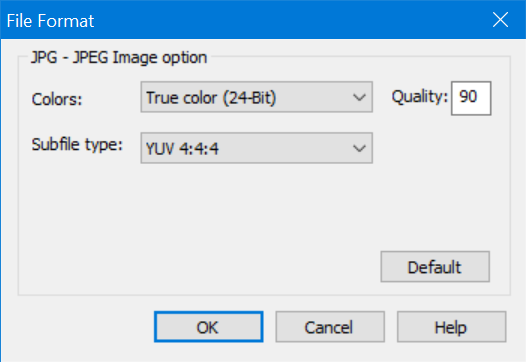 JPG Image Quality in Snagit