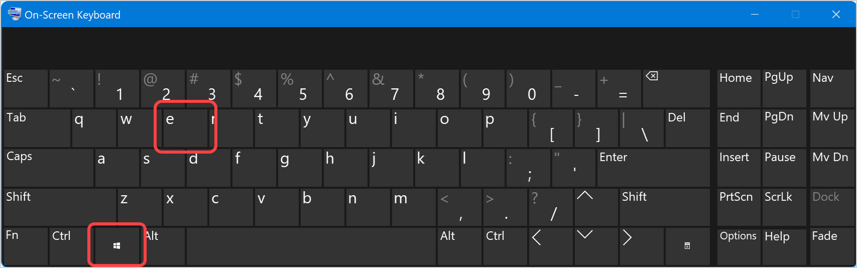 Keyboard Shortcut to Open File Explorer