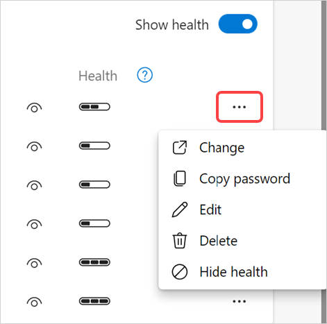 Manage Password for Individual Site