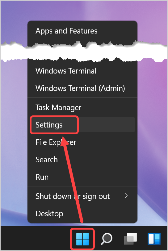 Open Windows Settings App