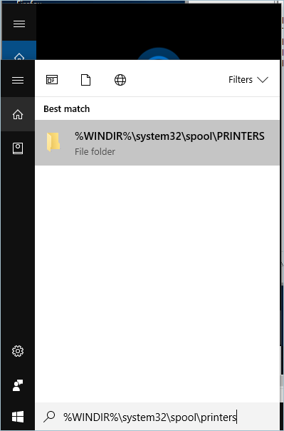 Print Spooler File Path