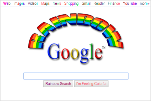 Rainbow Google Lucky Search
