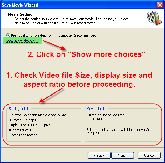 Save Modified Video in Windows Movie Maker