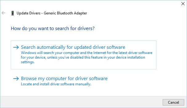 Searching Drivers Automatically