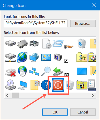 Select Power Icon