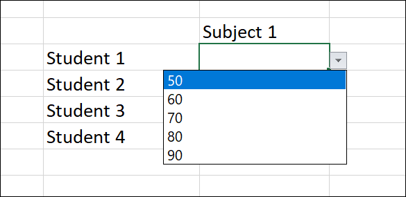 Select Values from the List