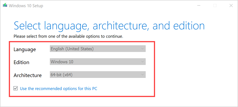 Select Windows Language