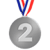 Silver Medal Emoji Apple