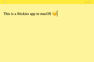 Stickies App in Mac