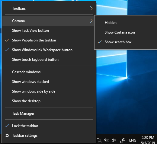 Windows Taskbar