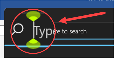 Text Cursor Indicator in Search