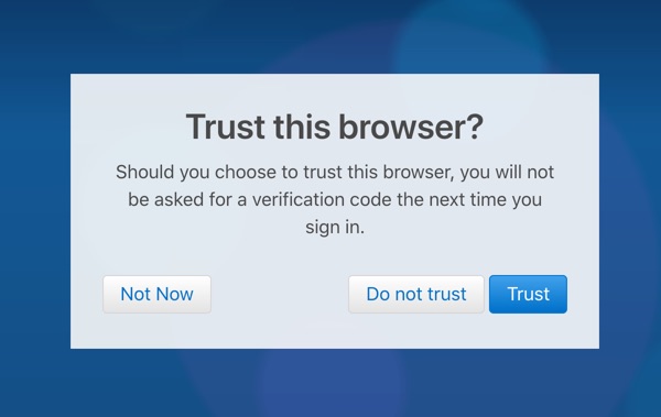 Trust Browser for Accessing iCloud