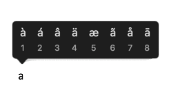Type Accented Small Letters in Mac