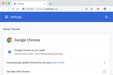 Updating Chrome