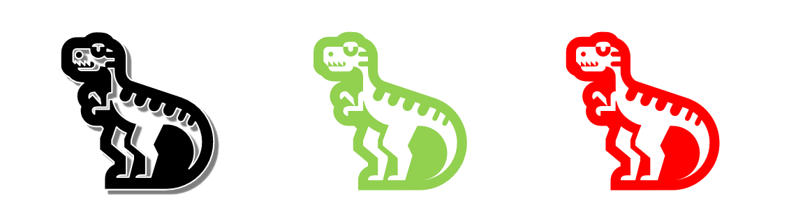 Variations of T-Rex Symbol