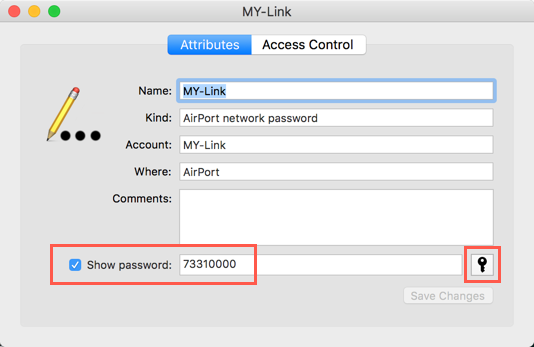 View Wi-Fi Password in Mac