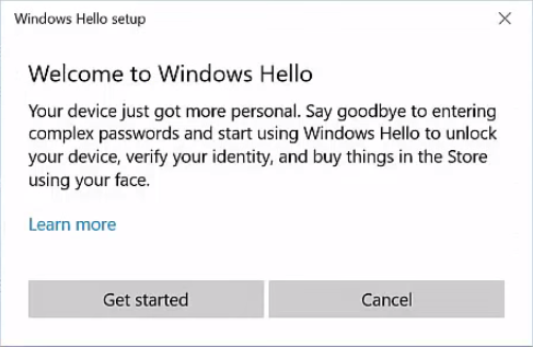 Welcome To Windows Hello
