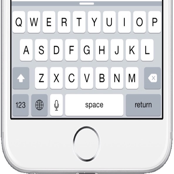 iOS Vertical Keyboard