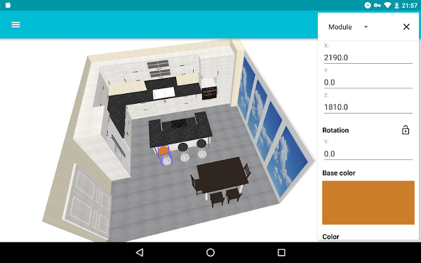 house planning app - Kitchen Planner 3D
