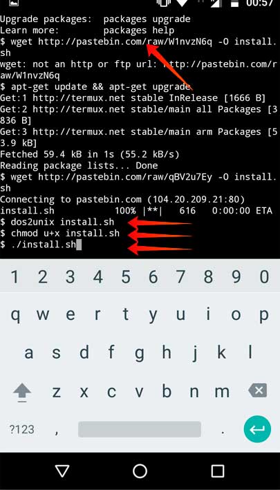 convert video on android with FFmpeg Using Termux