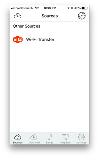 wifi sources cloud player
