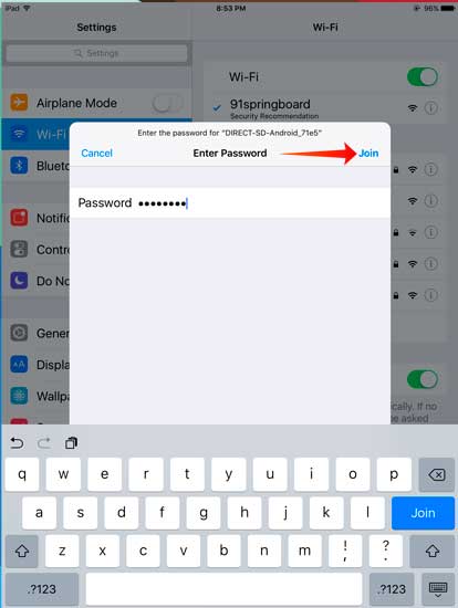 Share WiFi from Android to iOS